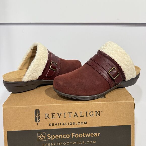 Spenco Shoes - WACO Spenco Nottingham Clog Burgundy Slip-On Shoes Women’s Size 9.5 D NWB